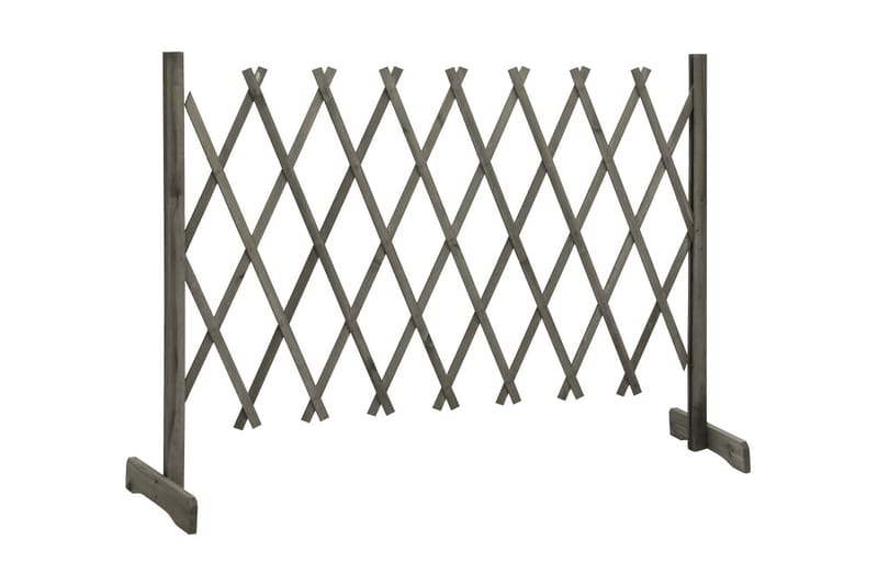 Espaliergjerde grå 150x80 cm heltre gran - Grå - Hus & oppussing - Innsynsbeskyttelse & innhegning - Gjerde