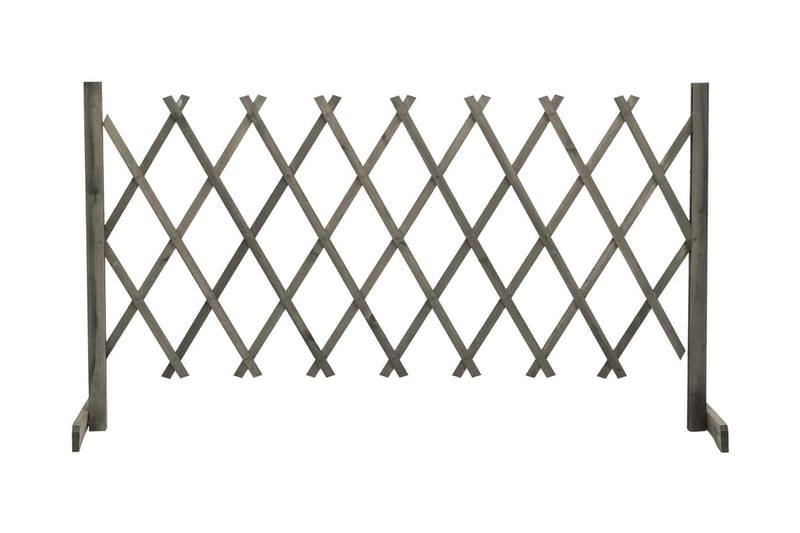 Espaliergjerde grå 150x80 cm heltre gran - Grå - Hus & oppussing - Innsynsbeskyttelse & innhegning - Gjerde