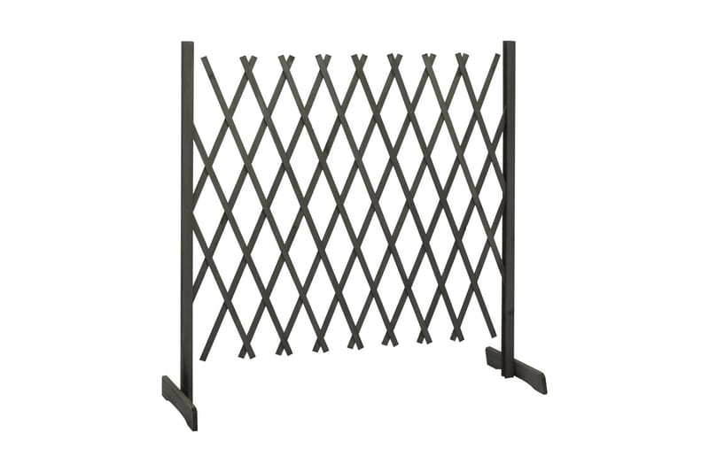 Espaliergjerde grå 180x100 cm heltre gran - Grå - Hus & oppussing - Innsynsbeskyttelse & innhegning - Gjerde