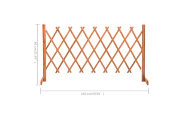 Espaliergjerde oransje 150x80 cm heltre gran - Oransj - Hus & oppussing - Innsynsbeskyttelse & innhegning - Gjerde