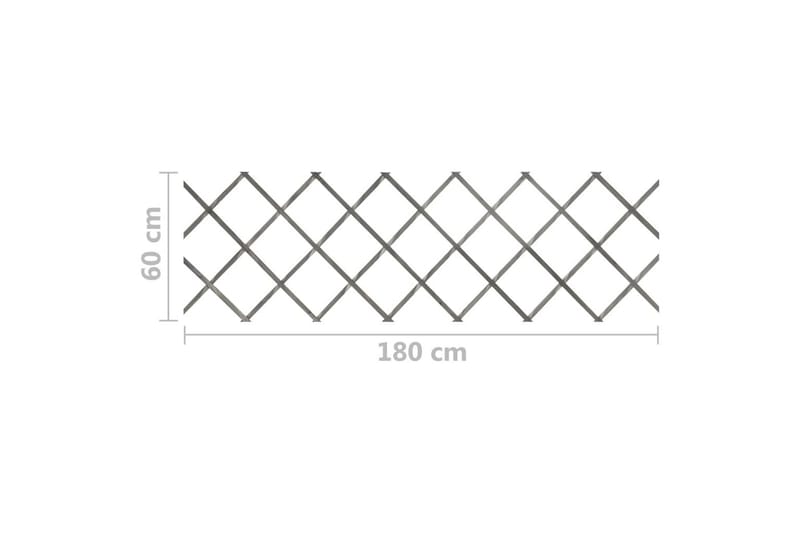 Espaliergjerder 5 stk heltre gran 180x60 cm grå - Grå - Tregjerde