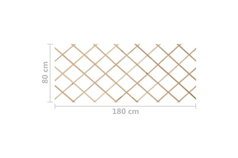 Espaliergjerder 5 stk heltre gran 180x80 cm - Brun - Tregjerde