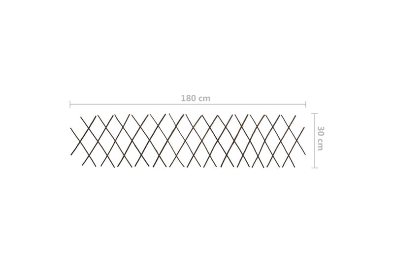 Espaliergjerder selje 5 stk 180x30 cm - Brun - Hus & oppussing - Innsynsbeskyttelse & innhegning - Gjerde