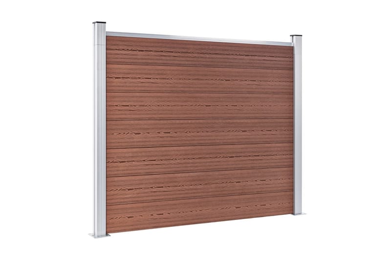 Gjerdepanel WPC 180x146 cm brun - Brun - Hus & oppussing - Innsynsbeskyttelse & innhegning - Gjerde