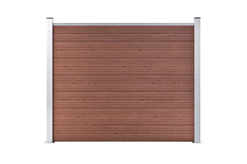 Gjerdepanel WPC 180x146 cm brun - Brun - Hus & oppussing - Innsynsbeskyttelse & innhegning - Gjerde