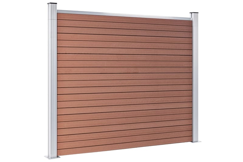 Gjerdepanel WPC 180x146 cm brun - Brun - Hus & oppussing - Innsynsbeskyttelse & innhegning - Gjerde