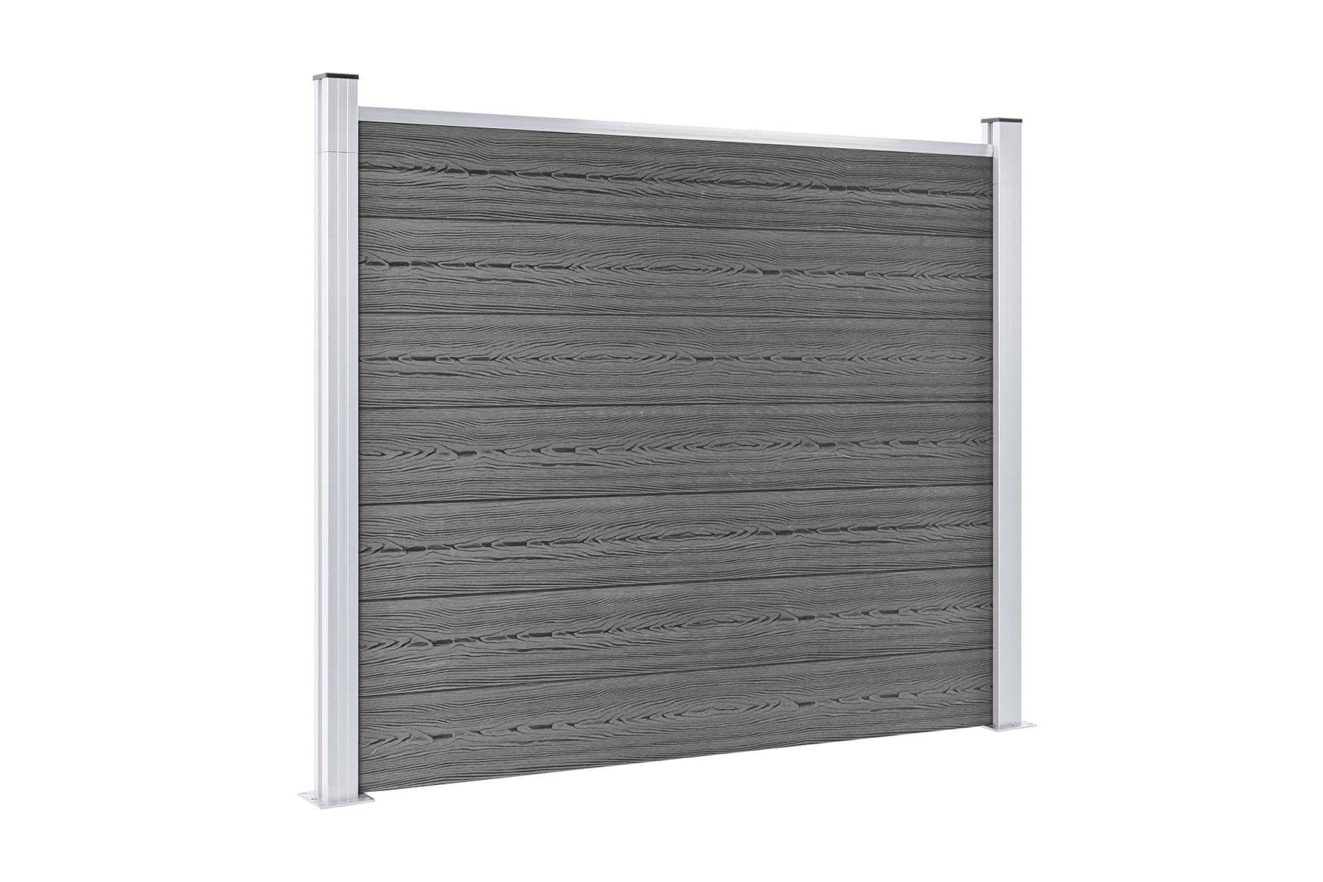 Gjerdepanel WPC 180x146 cm grå - Grå - Hus & oppussing - Innsynsbeskyttelse & innhegning - Gjerde