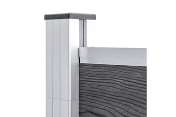 Gjerdepanel WPC 180x146 cm grå - Grå - Hus & oppussing - Innsynsbeskyttelse & innhegning - Gjerde