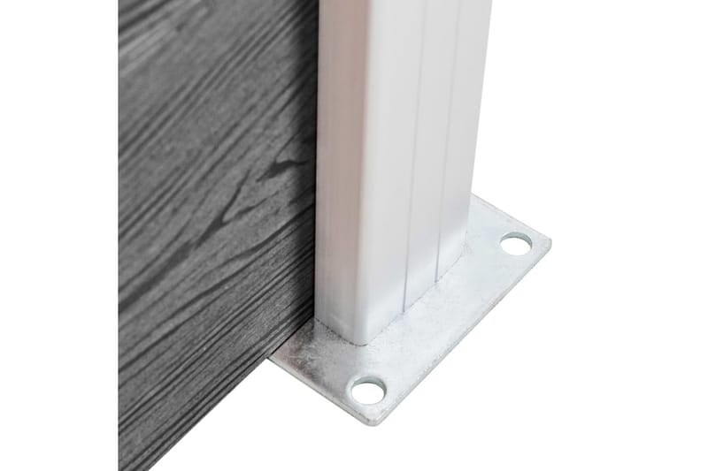 Gjerdepanel WPC 180x146 cm grå - Grå - Hus & oppussing - Innsynsbeskyttelse & innhegning - Gjerde