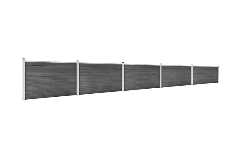 Gjerdepanel WPC 872x105 cm svart - Svart - Hus & oppussing - Innsynsbeskyttelse & innhegning - Gjerde