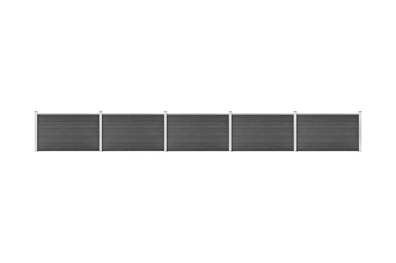 Gjerdepanel WPC 872x105 cm svart - Svart - Tregjerde