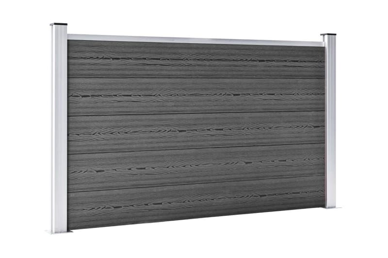 Gjerdepanel WPC 872x105 cm svart - Svart - Tregjerde