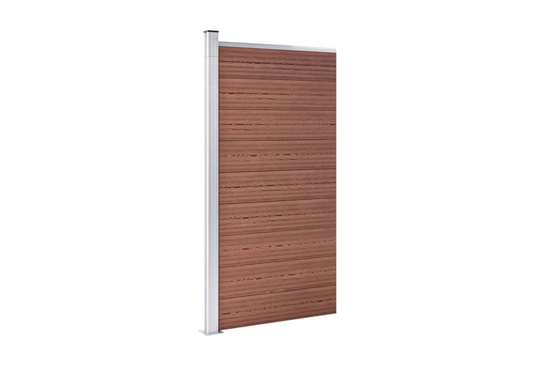 Gjerdepanel WPC 95x186 cm brun - Brun - Hus & oppussing - Innsynsbeskyttelse & innhegning - Gjerde
