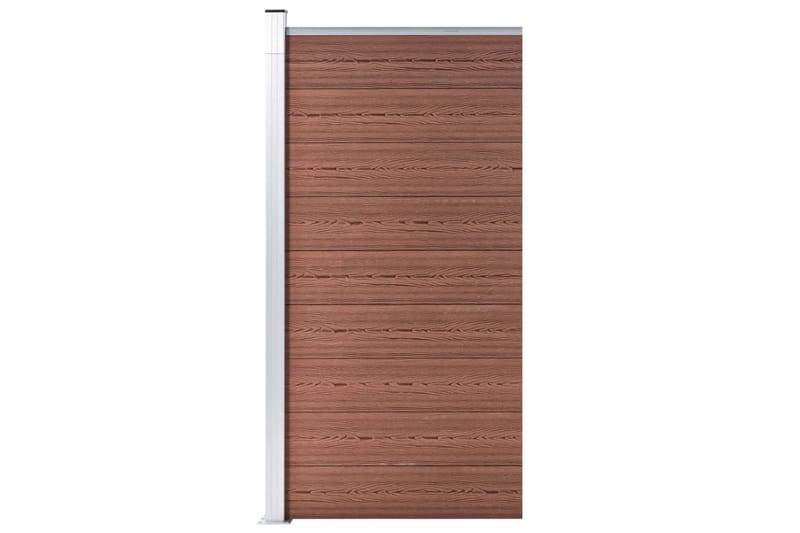 Gjerdepanel WPC 95x186 cm brun - Brun - Hus & oppussing - Innsynsbeskyttelse & innhegning - Gjerde