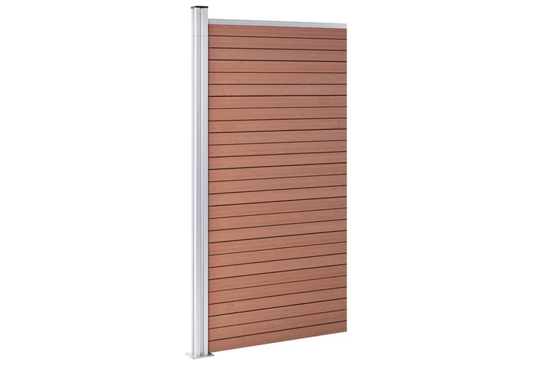 Gjerdepanel WPC 95x186 cm brun - Brun - Hus & oppussing - Innsynsbeskyttelse & innhegning - Gjerde
