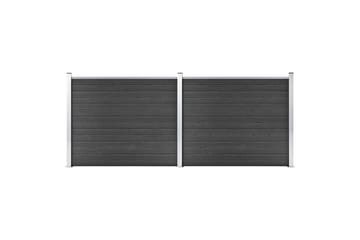 Gjerdepanelsett WPC 353x146 cm grå - Grå - Hus & oppussing - Innsynsbeskyttelse & innhegning - Gjerde