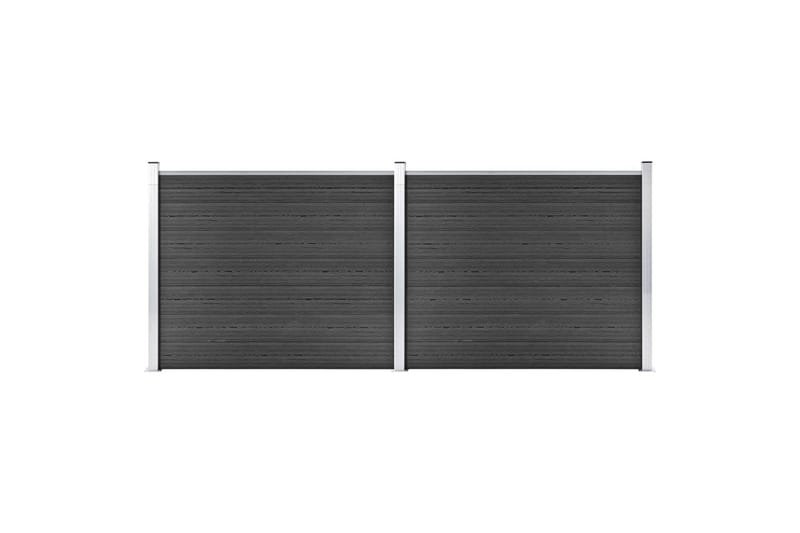 Gjerdepanelsett WPC 353x146 cm grå - Grå - Hus & oppussing - Innsynsbeskyttelse & innhegning - Gjerde