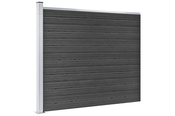 Gjerdepanelsett WPC 353x146 cm grå - Grå - Hus & oppussing - Innsynsbeskyttelse & innhegning - Gjerde