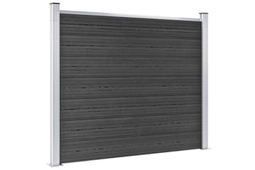 Gjerdepanelsett WPC 353x146 cm grå - Grå - Hus & oppussing - Innsynsbeskyttelse & innhegning - Gjerde