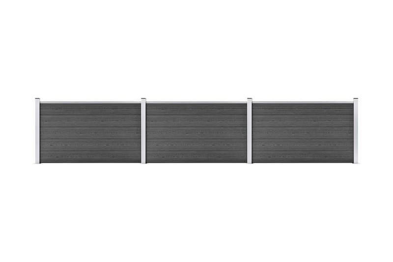 Gjerdepanelsett WPC 526x105 cm svart - Svart - Hus & oppussing - Innsynsbeskyttelse & innhegning - Gjerde