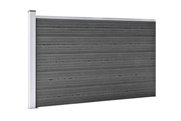 Gjerdepanelsett WPC 526x105 cm svart - Svart - Hus & oppussing - Innsynsbeskyttelse & innhegning - Gjerde