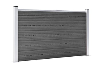 Gjerdepanelsett WPC 526x105 cm svart - Svart - Hus & oppussing - Innsynsbeskyttelse & innhegning - Gjerde