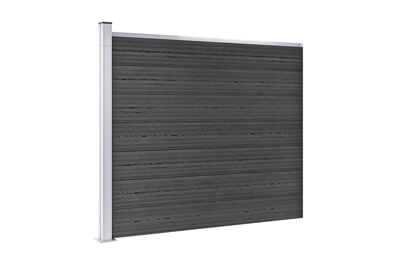 Gjerdepanelsett WPC 526x146 cm grå - Grå - Hus & oppussing - Innsynsbeskyttelse & innhegning - Gjerde