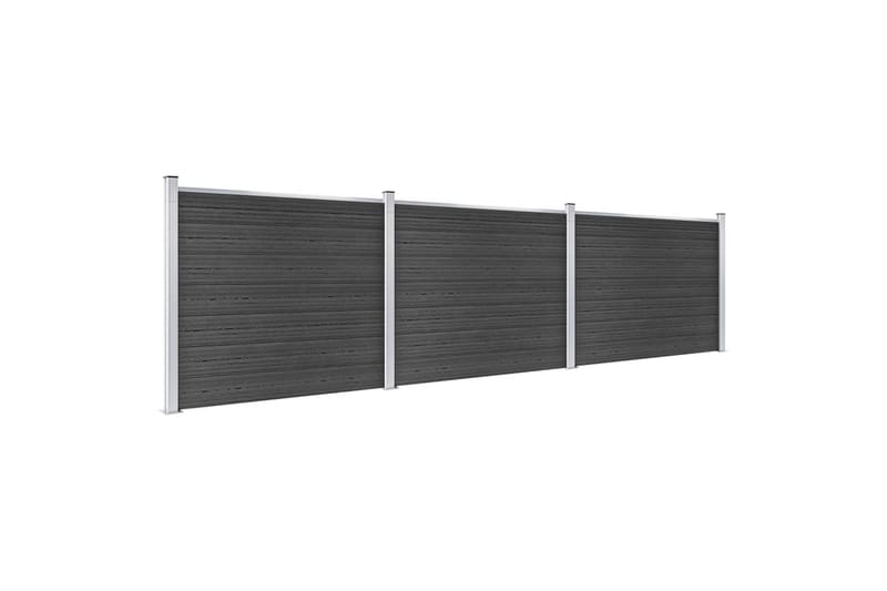 Gjerdepanelsett WPC 526x146 cm grå - Grå - Hus & oppussing - Innsynsbeskyttelse & innhegning - Gjerde
