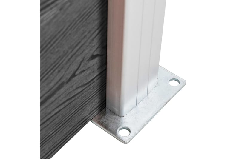 Gjerdepanelsett WPC 699x105 cm svart - Svart - Hus & oppussing - Innsynsbeskyttelse & innhegning - Gjerde