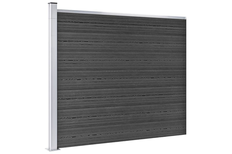 Gjerdepanelsett WPC 699x146 cm grå - Grå - Hus & oppussing - Innsynsbeskyttelse & innhegning - Gjerde