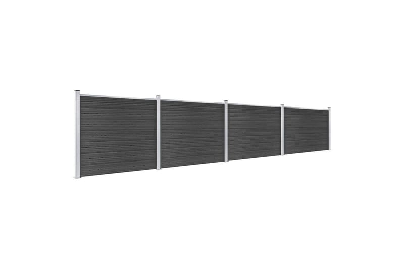 Gjerdepanelsett WPC 699x146 cm grå - Grå - Hus & oppussing - Innsynsbeskyttelse & innhegning - Gjerde