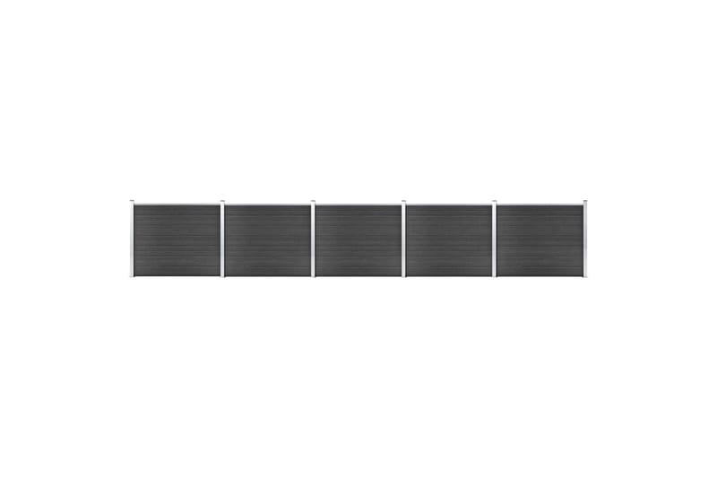 Gjerdepanelsett WPC 872x146 cm grå - Grå - Hus & oppussing - Innsynsbeskyttelse & innhegning - Gjerde