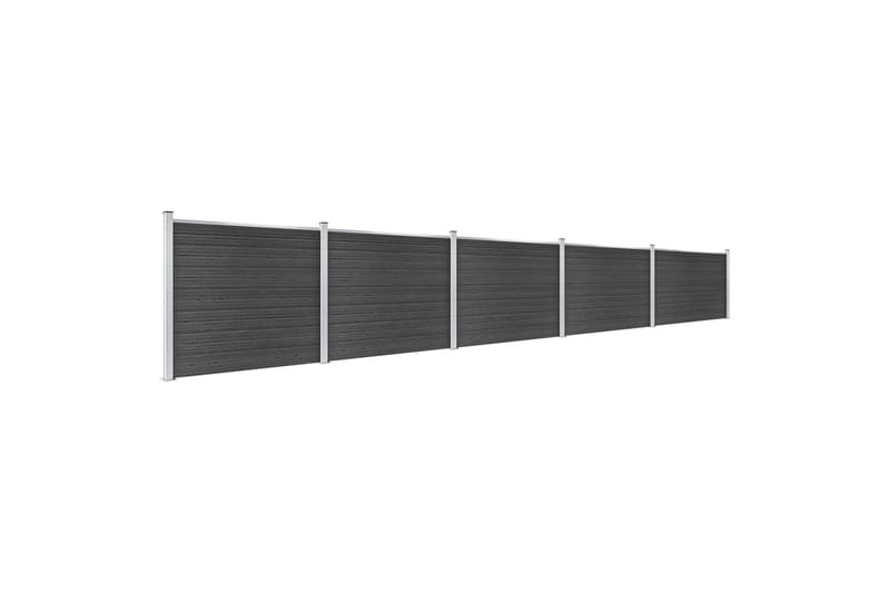 Gjerdepanelsett WPC 872x146 cm grå - Grå - Hus & oppussing - Innsynsbeskyttelse & innhegning - Gjerde