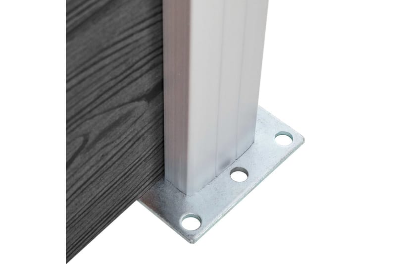 Gjerdepanelsett WPC 872x146 cm svart - Svart - Hus & oppussing - Innsynsbeskyttelse & innhegning - Gjerde