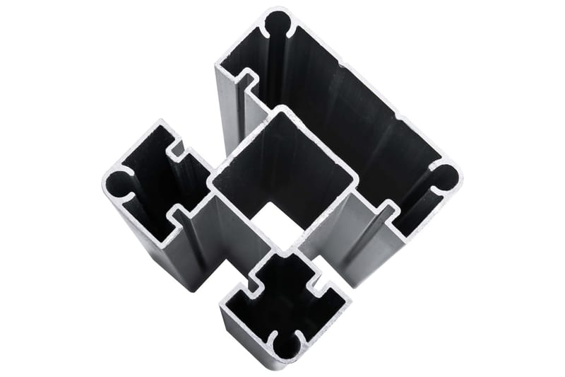 Gjerdesett WPC 10 firkantet + 1 slisset 1830x186 cm grå - Tregjerde