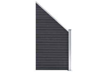 Gjerdesett WPC 5 firkantet + 1 slisset 965x186 cm grå - Hus & oppussing - Innsynsbeskyttelse & innhegning - Gjerde