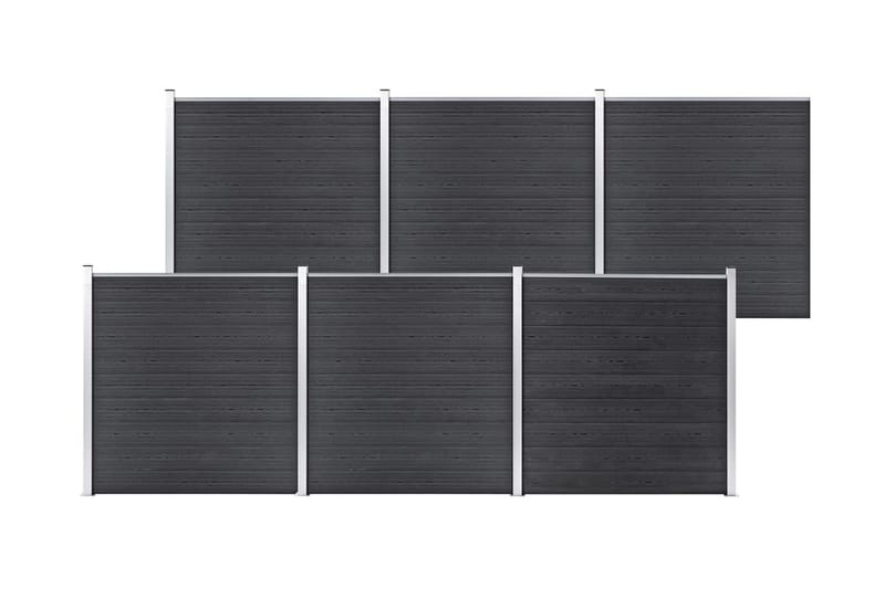 Hagegjerde WPC 1045x186 cm grå - Hus & oppussing - Innsynsbeskyttelse & innhegning - Gjerde