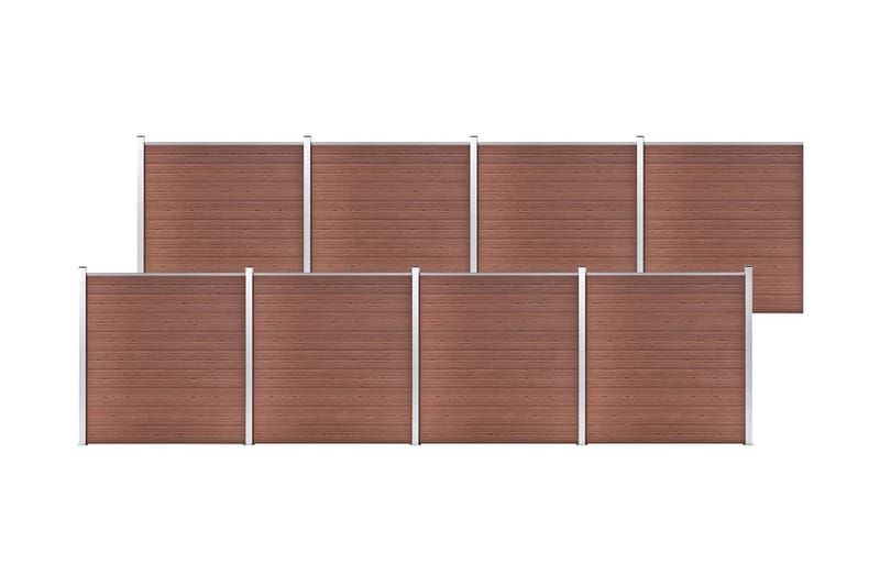 Hagegjerde WPC 1391x186 cm brun - Hus & oppussing - Innsynsbeskyttelse & innhegning - Gjerde