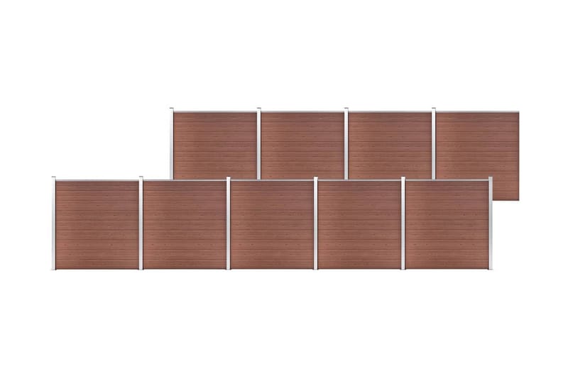 Hagegjerde WPC 1564x186 cm brun - Hus & oppussing - Innsynsbeskyttelse & innhegning - Gjerde