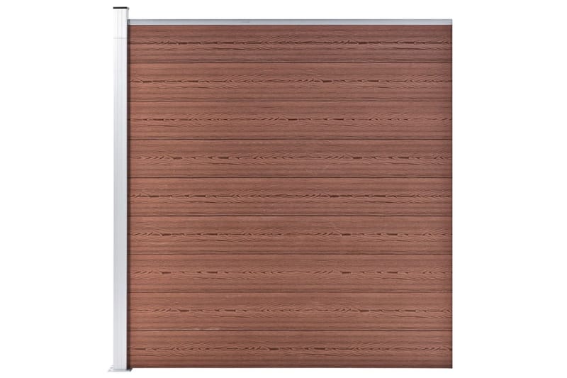 Hagegjerde WPC 1564x186 cm brun - Hus & oppussing - Innsynsbeskyttelse & innhegning - Gjerde