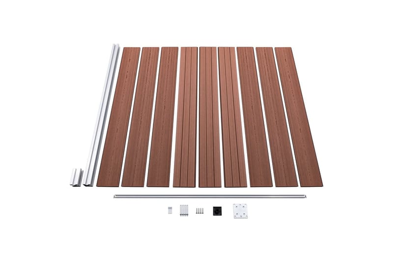 Hagegjerde WPC 1564x186 cm brun - Hus & oppussing - Innsynsbeskyttelse & innhegning - Gjerde