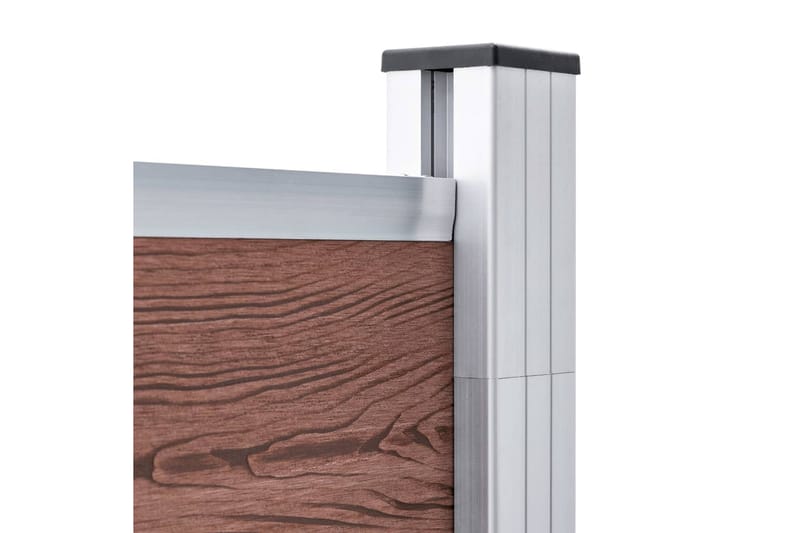 Hagegjerde WPC 353x186 cm brun - Hus & oppussing - Innsynsbeskyttelse & innhegning - Gjerde
