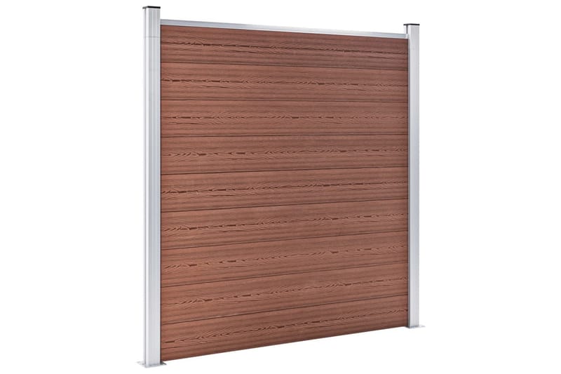 Hagegjerde WPC 353x186 cm brun - Hus & oppussing - Innsynsbeskyttelse & innhegning - Gjerde