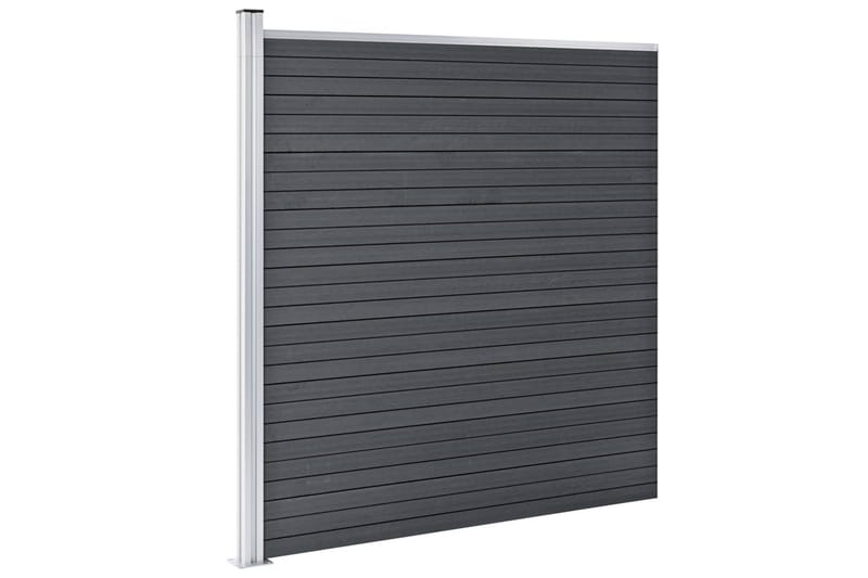 Hagegjerde WPC 353x186 cm grå - Hus & oppussing - Innsynsbeskyttelse & innhegning - Gjerde
