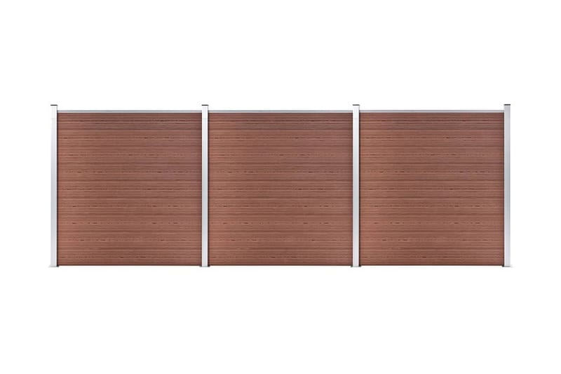 Hagegjerde WPC 526x186 cm brun - Hus & oppussing - Innsynsbeskyttelse & innhegning - Gjerde