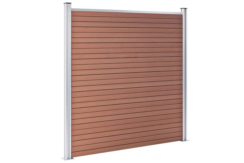 Hagegjerde WPC 699x186 cm brun - Hus & oppussing - Innsynsbeskyttelse & innhegning - Gjerde