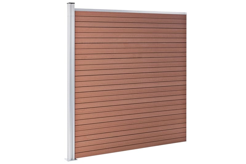Hagegjerde WPC 699x186 cm brun - Hus & oppussing - Innsynsbeskyttelse & innhegning - Gjerde
