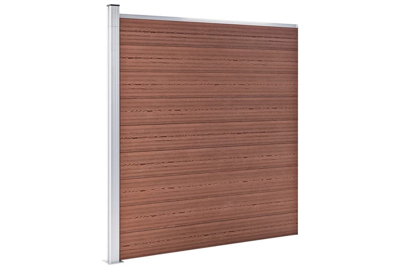 Hagegjerde WPC 699x186 cm brun - Hus & oppussing - Innsynsbeskyttelse & innhegning - Gjerde