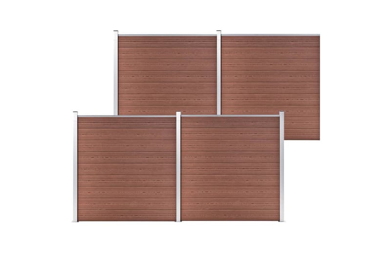Hagegjerde WPC 699x186 cm brun - Hus & oppussing - Innsynsbeskyttelse & innhegning - Gjerde