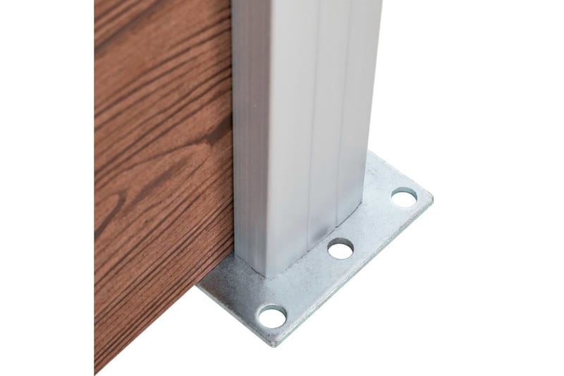 Hagegjerde WPC 699x186 cm brun - Hus & oppussing - Innsynsbeskyttelse & innhegning - Gjerde